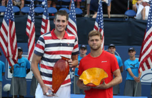 Season’s Greetings and Thanks for a Fantastic 2018 2018 BB&T Atlanta Open Champion John Isner (left) and finalist Ryan Harrison.