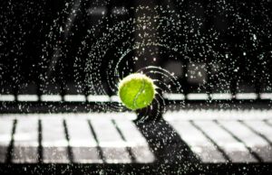 Use Your Mind As Your Competitive Weapon wet tennis ball flying through the air
