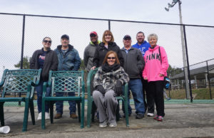Eighty Seasons And Counting Connie Houze with her ALTA teammates.