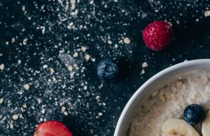 Best Oatmeal bowl of oatmeal with fresh fruit on top