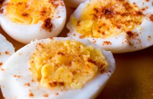 No Mayo Deviled Eggs deviled eggs
