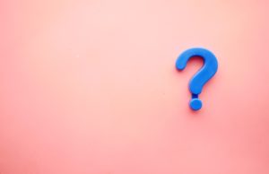 Good Question: May/June 2022 Blue question mark on a pink background