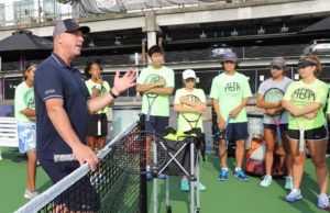 League News: ALTA Junior Challenge Ladder is Open! Luke Jensen coaching ALTA Junior Challenge Ladder players.