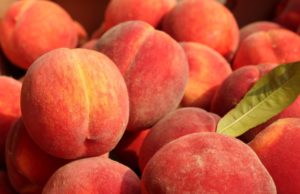 Prosciutto Peach Bites Bunch of peaches