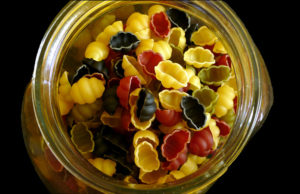 Confetti Pasta Salad colored shell pasta
