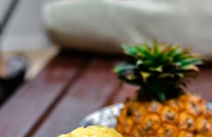 Zesty Pineapple & Mango Salsa sliced pineapple