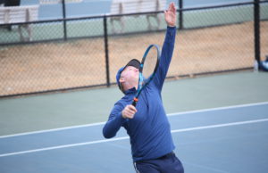 League News: Why Would You Play A Game Without Knowing The Rules? ALTA Senior Mixed male player serving the ball