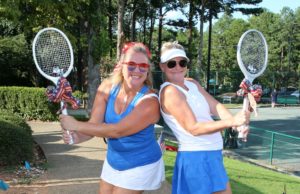 League News: No More Senior Moments Female ALTA Seniors players posing with their racquets.