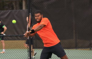 Why Sportsmanship Should Guide Your Next ALTA Match ALTA Men's League player returning a serve.