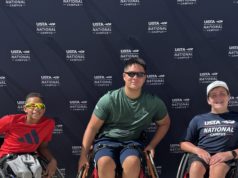 League News: Three ALTA Members Compete at Junior Wheelchair National Championships Jordan Bates, Caleb Yun, and John Grimsley at the USTA Wheelchair Junior Nationals Tournament in Orlando, Florida.