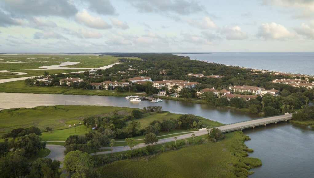 2026 Winter Getaways Ariel view of Sea Island Resort