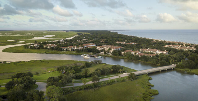 Ariel view of Sea Island Resort