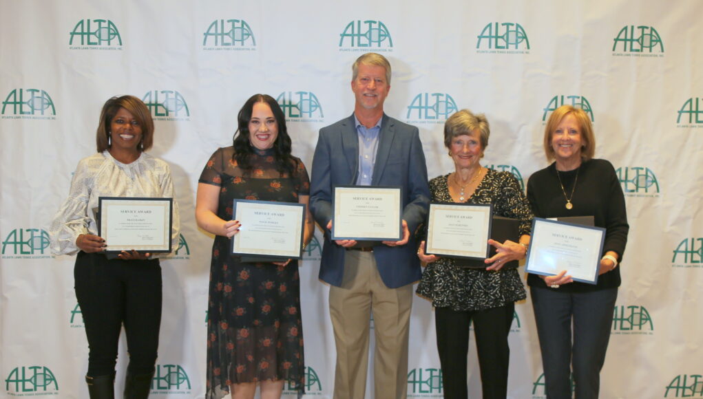 ALTA’s Best of the Best L-R: Traci Baskin, Paige Hodges, Stephen Taylor, Joan Marcinko, and Joan Appelbaum. Not pictured: Suzanne Anderson, Parker Wilson, and Maryellen Stockton.