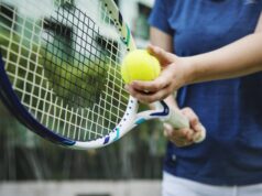 Captains’ Corner: Get Ready For Spring Tennis Player getting ready for a serve in tennis