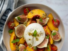 Refreshing Peach Tomato Salad